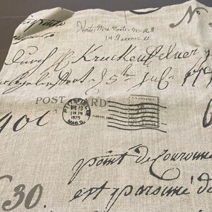 Pottery Barn Pillow Covers. Post card design sold as set of 2